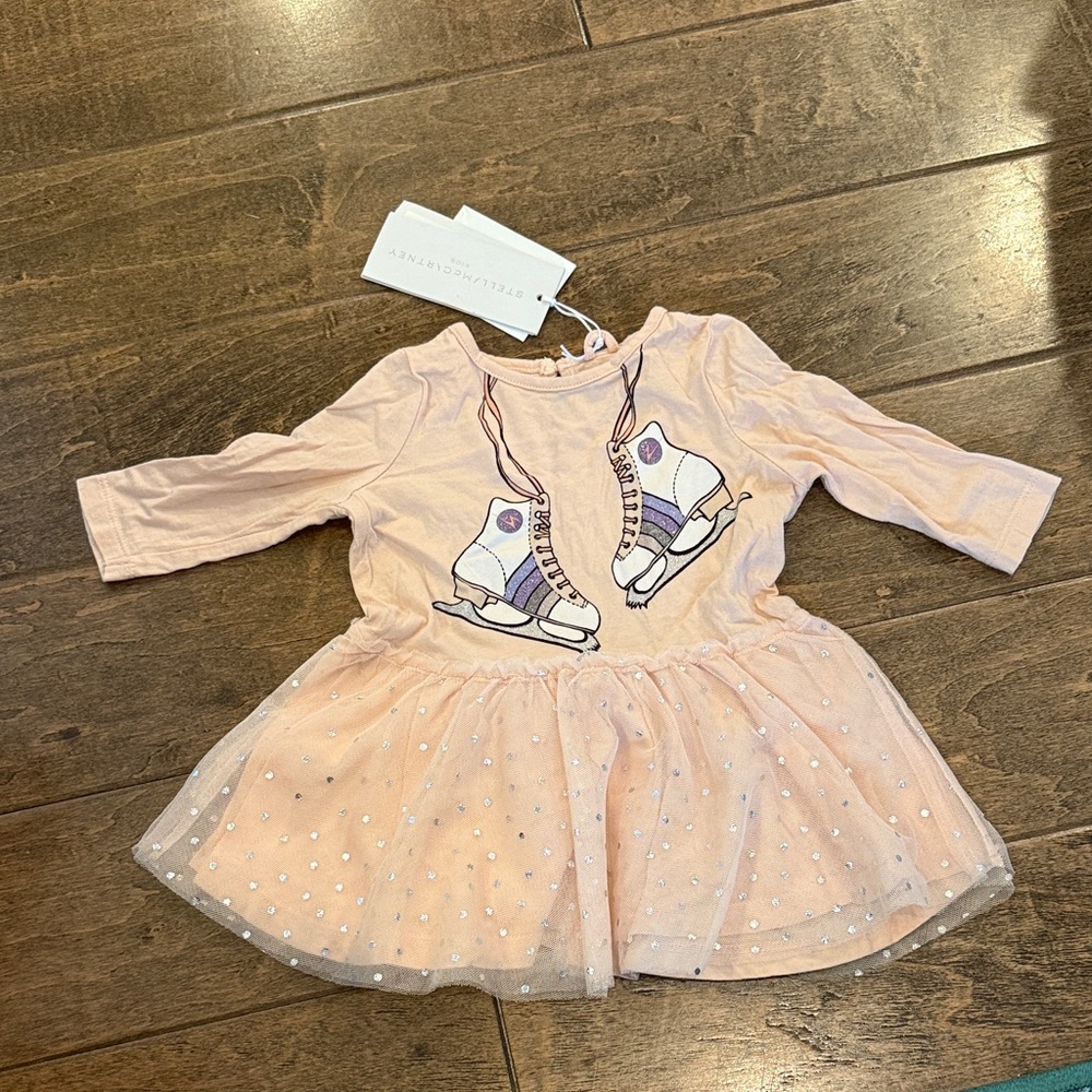 Stella McCartney Kids Pink Ice Skate Dress NEW